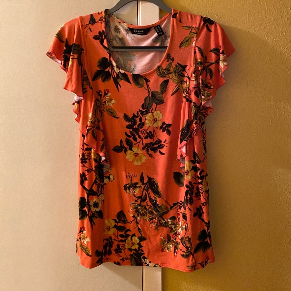 $10 Summer top in colorful orange.
